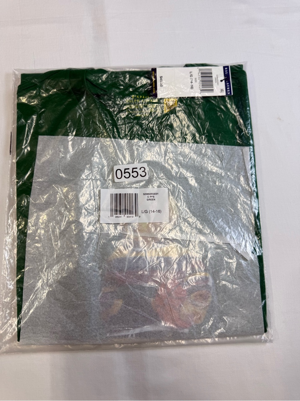 polo ralph lauren Boys Polo Bear Jersey Cotton Tee Sz L (14 - 16) short Sleeve - Picture 13 of 13